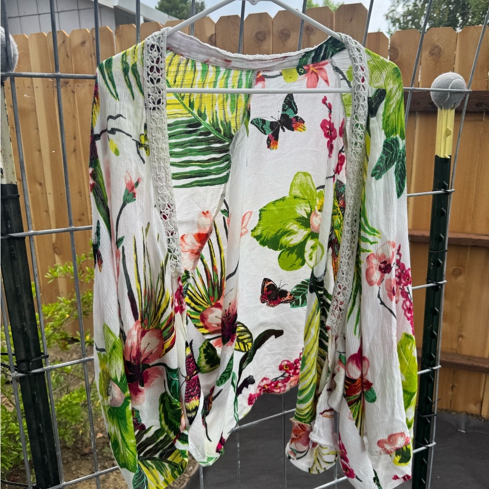 Farm Rio Brazil Floral Print Women's top One size